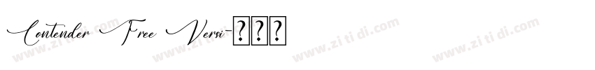 Contender Free Versi字体转换